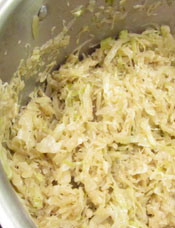 The Cabbage Darkens After About An Hour of Cooking
